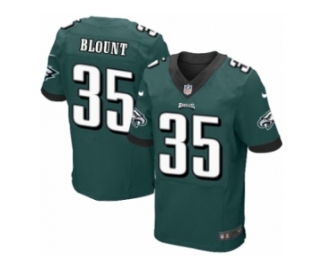 Men's Nike Philadelphia Eagles #35 LeGarrette Blount Elite Midnight Green Team Color NFL Jersey