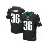 Men's Nike Philadelphia Eagles #36 Dwayne Gratz Elite Black Alternate NFL Jersey