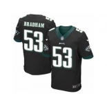 Men's Nike Philadelphia Eagles #53 Nigel Bradham Elite Black Alternate NFL Jersey