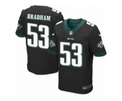 Men's Nike Philadelphia Eagles #53 Nigel Bradham Elite Black Alternate NFL Jersey