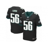 Men's Nike Philadelphia Eagles #56 Chris Long Elite Black Alternate NFL Jersey