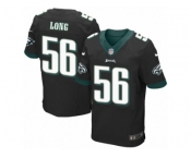 Men's Nike Philadelphia Eagles #56 Chris Long Elite Black Alternate NFL Jersey