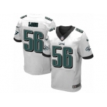 Men's Nike Philadelphia Eagles #56 Chris Long Elite White NFL Jersey