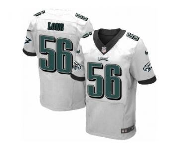 Men's Nike Philadelphia Eagles #56 Chris Long Elite White NFL Jersey