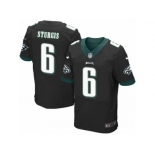 Men's Nike Philadelphia Eagles #6 Caleb Sturgis Elite Black Alternate NFL Jersey