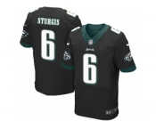 Men's Nike Philadelphia Eagles #6 Caleb Sturgis Elite Black Alternate NFL Jersey