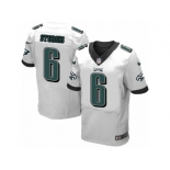 Men's Nike Philadelphia Eagles #6 Caleb Sturgis Elite White NFL Jersey