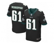 Men's Nike Philadelphia Eagles #61 Stefen Wisniewski Elite Black Alternate NFL Jersey