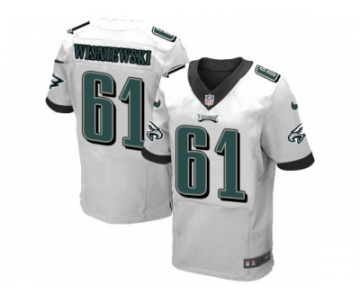 Men's Nike Philadelphia Eagles #61 Stefen Wisniewski Elite White NFL Jersey