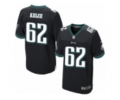 Men's Nike Philadelphia Eagles #62 Jason Kelce Elite Black Alternate NFL Jersey