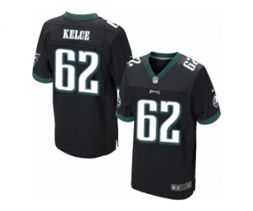 Men's Nike Philadelphia Eagles #62 Jason Kelce Elite Black Alternate NFL Jersey