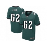 Men's Nike Philadelphia Eagles #62 Jason Kelce Elite Midnight Green Team Color NFL Jersey