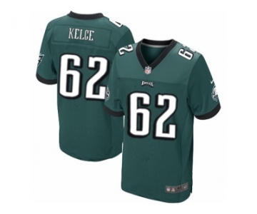 Men's Nike Philadelphia Eagles #62 Jason Kelce Elite Midnight Green Team Color NFL Jersey