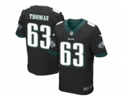 Men's Nike Philadelphia Eagles #63 Dallas Thomas Elite Black Alternate NFL Jersey