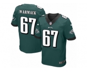 Men's Nike Philadelphia Eagles #67 Chance Warmack Elite Midnight Green Team Color NFL Jersey