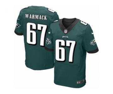 Men's Nike Philadelphia Eagles #67 Chance Warmack Elite Midnight Green Team Color NFL Jersey