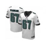 Men's Nike Philadelphia Eagles #67 Chance Warmack Elite White NFL Jersey