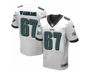 Men's Nike Philadelphia Eagles #67 Chance Warmack Elite White NFL Jersey