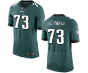 Men's Nike Philadelphia Eagles #73 Isaac Seumalo Elite Midnight Green Team Color NFL Jersey