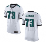 Men's Nike Philadelphia Eagles #73 Isaac Seumalo Elite White NFL Jersey