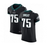 Men's Nike Philadelphia Eagles #75 Josh Sweat Black Vapor Untouchable Elite Player NFL Jersey