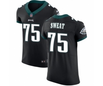 Men's Nike Philadelphia Eagles #75 Josh Sweat Black Vapor Untouchable Elite Player NFL Jersey