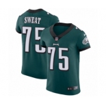 Men's Nike Philadelphia Eagles #75 Josh Sweat Midnight Green Team Color Vapor Untouchable Elite Player NFL Jersey