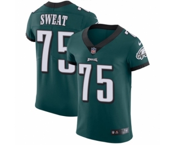 Men's Nike Philadelphia Eagles #75 Josh Sweat Midnight Green Team Color Vapor Untouchable Elite Player NFL Jersey