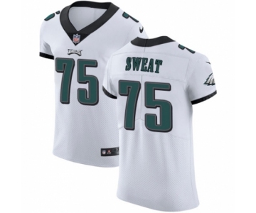 Men's Nike Philadelphia Eagles #75 Josh Sweat White Vapor Untouchable Elite Player NFL Jersey