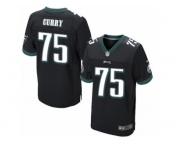 Men's Nike Philadelphia Eagles #75 Vinny Curry Elite Black Alternate NFL Jersey