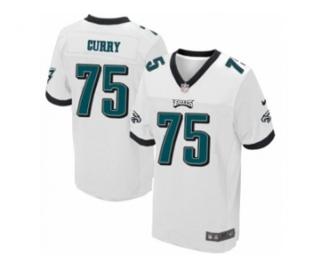 Men's Nike Philadelphia Eagles #75 Vinny Curry Elite White NFL Jersey