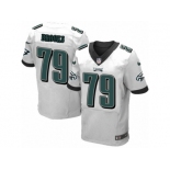 Men's Nike Philadelphia Eagles #79 Brandon Brooks Elite White NFL Jersey