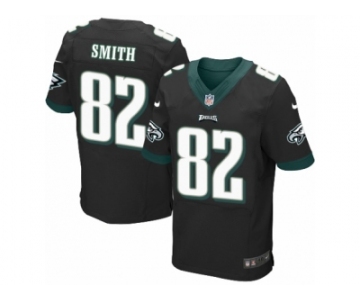 Men's Nike Philadelphia Eagles #82 Torrey Smith Elite Black Alternate NFL Jersey