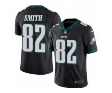 Men's Nike Philadelphia Eagles #82 Torrey Smith Elite Black Rush NFL Jersey