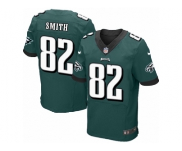 Men's Nike Philadelphia Eagles #82 Torrey Smith Elite Midnight Green Team Color NFL Jersey