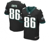 Men's Nike Philadelphia Eagles #86 Zach Ertz Elite Black Alternate NFL Jersey