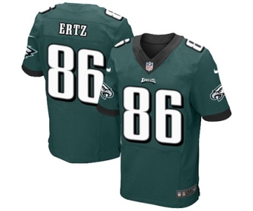 Men's Nike Philadelphia Eagles #86 Zach Ertz Elite Midnight Green Team Color NFL Jersey