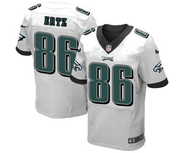 Men's Nike Philadelphia Eagles #86 Zach Ertz Elite White NFL Jersey