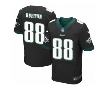 Men's Nike Philadelphia Eagles #88 Trey Burton Elite Black Alternate NFL Jersey