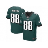 Men's Nike Philadelphia Eagles #88 Trey Burton Elite Midnight Green Team Color NFL Jersey