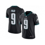 Men's Nike Philadelphia Eagles #9 Nick Foles Elite Black Rush NFL Jersey