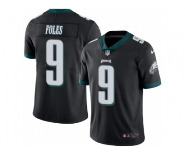 Men's Nike Philadelphia Eagles #9 Nick Foles Elite Black Rush NFL Jersey