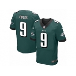 Men's Nike Philadelphia Eagles #9 Nick Foles Elite Midnight Green Team Color NFL Jersey