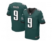 Men's Nike Philadelphia Eagles #9 Nick Foles Elite Midnight Green Team Color NFL Jersey