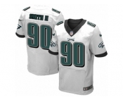 Men's Nike Philadelphia Eagles #90 Marcus Smith II Elite White NFL Jersey