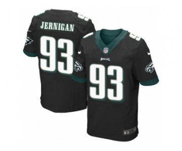 Men's Nike Philadelphia Eagles #93 Timmy Jernigan Elite Black Alternate NFL Jersey