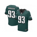 Men's Nike Philadelphia Eagles #93 Timmy Jernigan Elite Midnight Green Team Color NFL Jersey