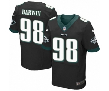 Men's Nike Philadelphia Eagles #98 Connor Barwin Elite Black Alternate NFL Jersey