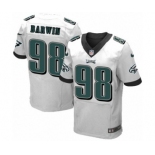 Men's Nike Philadelphia Eagles #98 Connor Barwin Elite White NFL Jersey