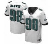 Men's Nike Philadelphia Eagles #98 Connor Barwin Elite White NFL Jersey